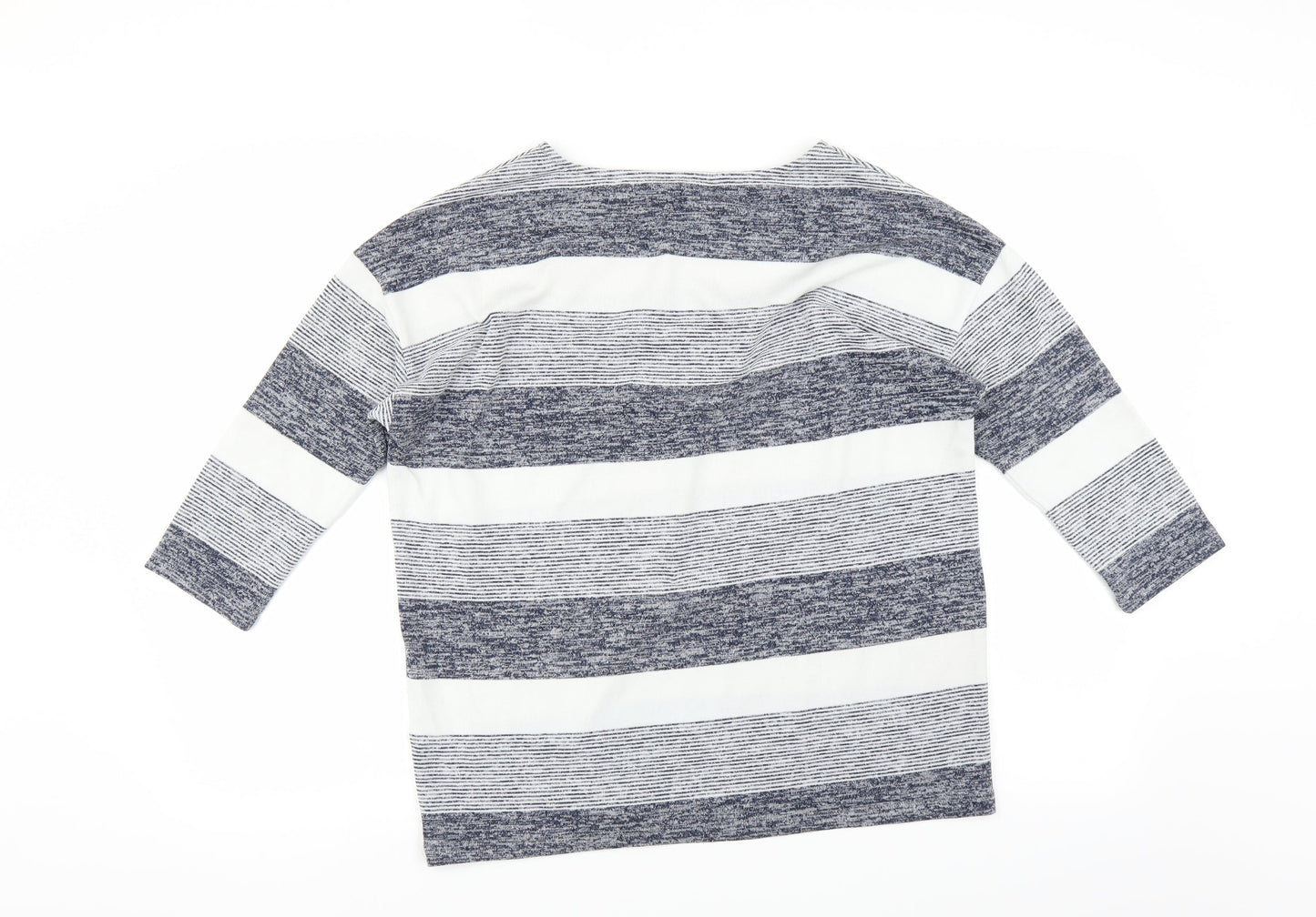 Sainsburys Womens Blue Striped  Pullover Jumper Size 14