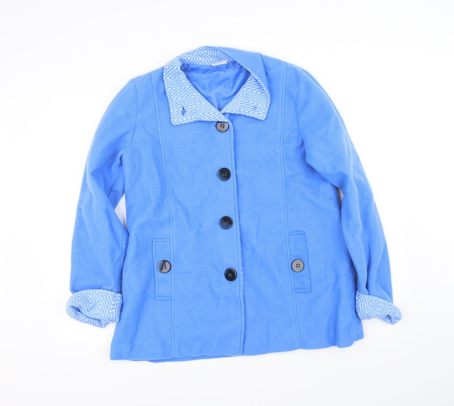 Anne De Lancay Womens Blue   Jacket  Size S