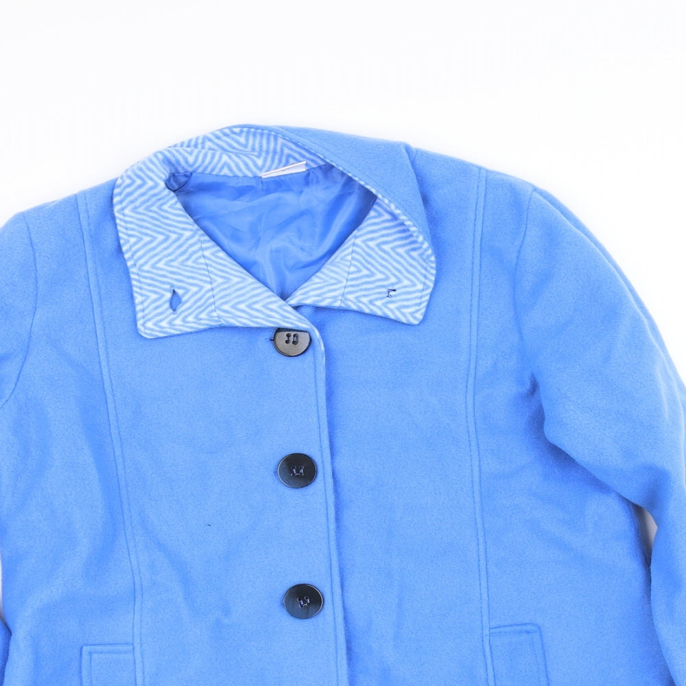 Anne De Lancay Womens Blue   Jacket  Size S