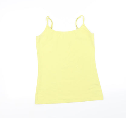 Additional front view of Next women’s yellow basic tank, size UK 12