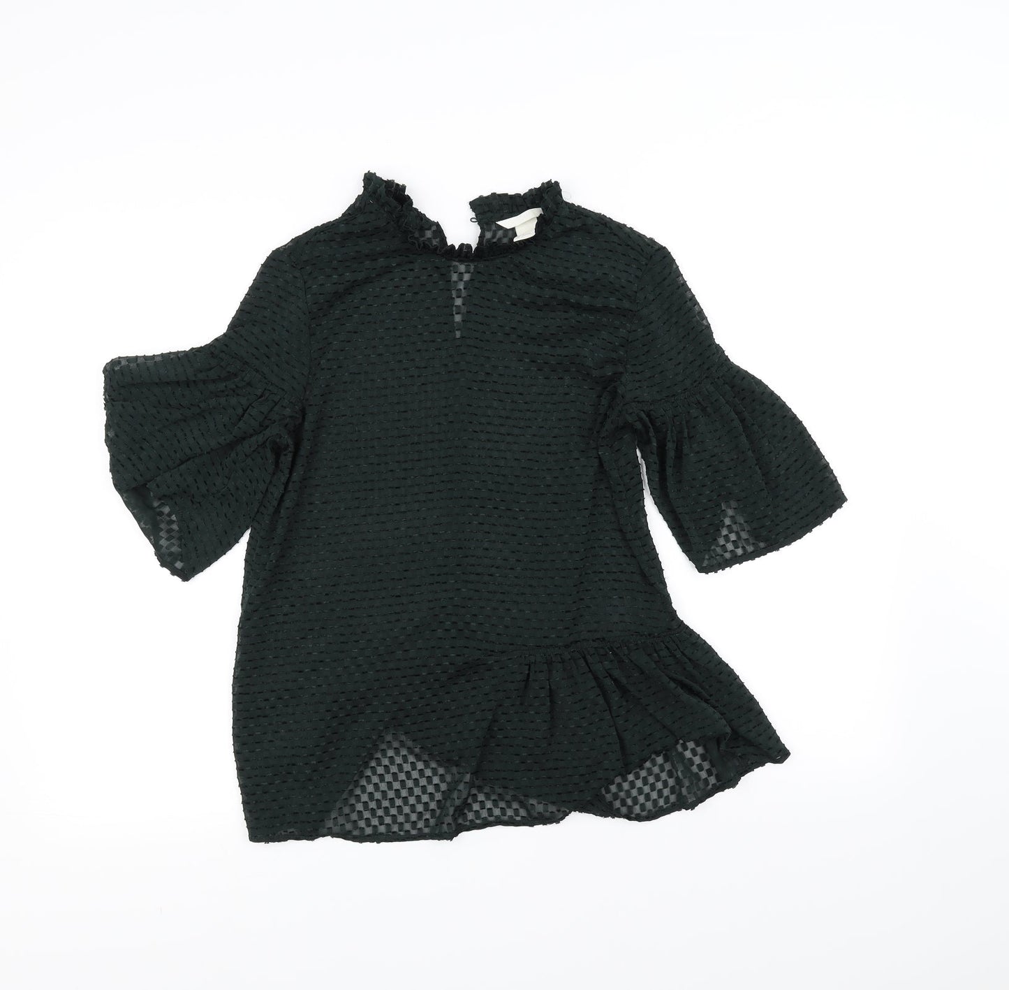 H&M Womens Black   Basic Blouse Size 6