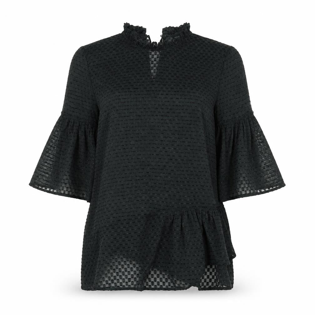 H&M Womens Black   Basic Blouse Size 6