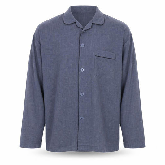 Front view of Cargo Bay men’s grey button-up, size XL