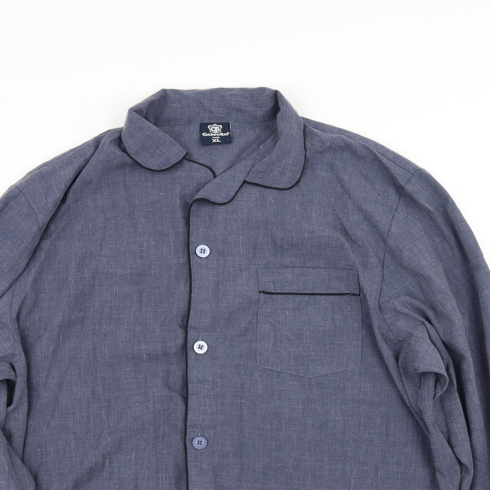 Cargo Bay Mens Grey    Button-Up Size XL