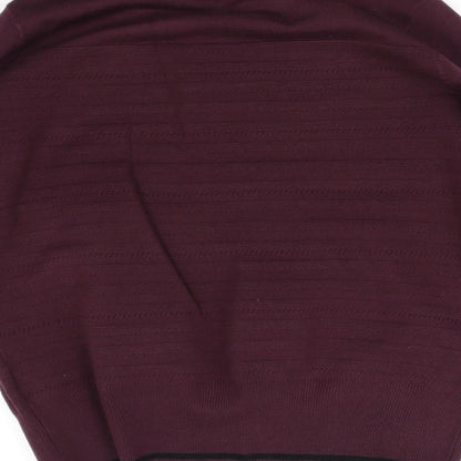 Brand and care label for rprinciples women’s purple jumper, size UK 16
