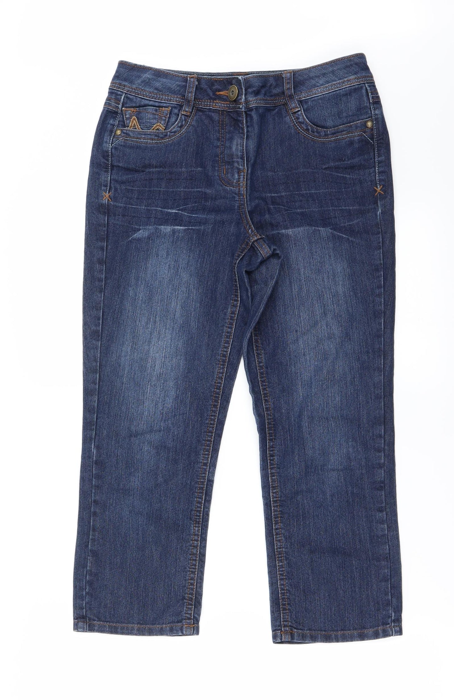 George Womens Blue   Straight Jeans Size 28 in L22 in