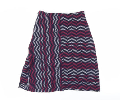 Back view of Next women’s purple a-line skirt, size UK 6
