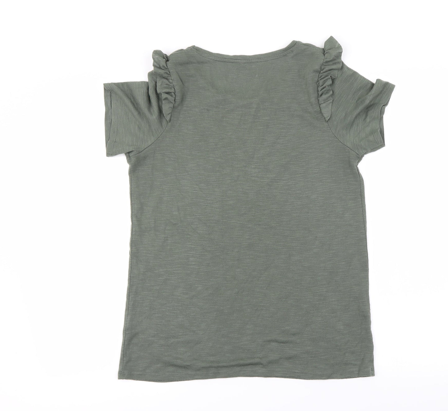 Papaya Womens Green   Basic T-Shirt Size 10