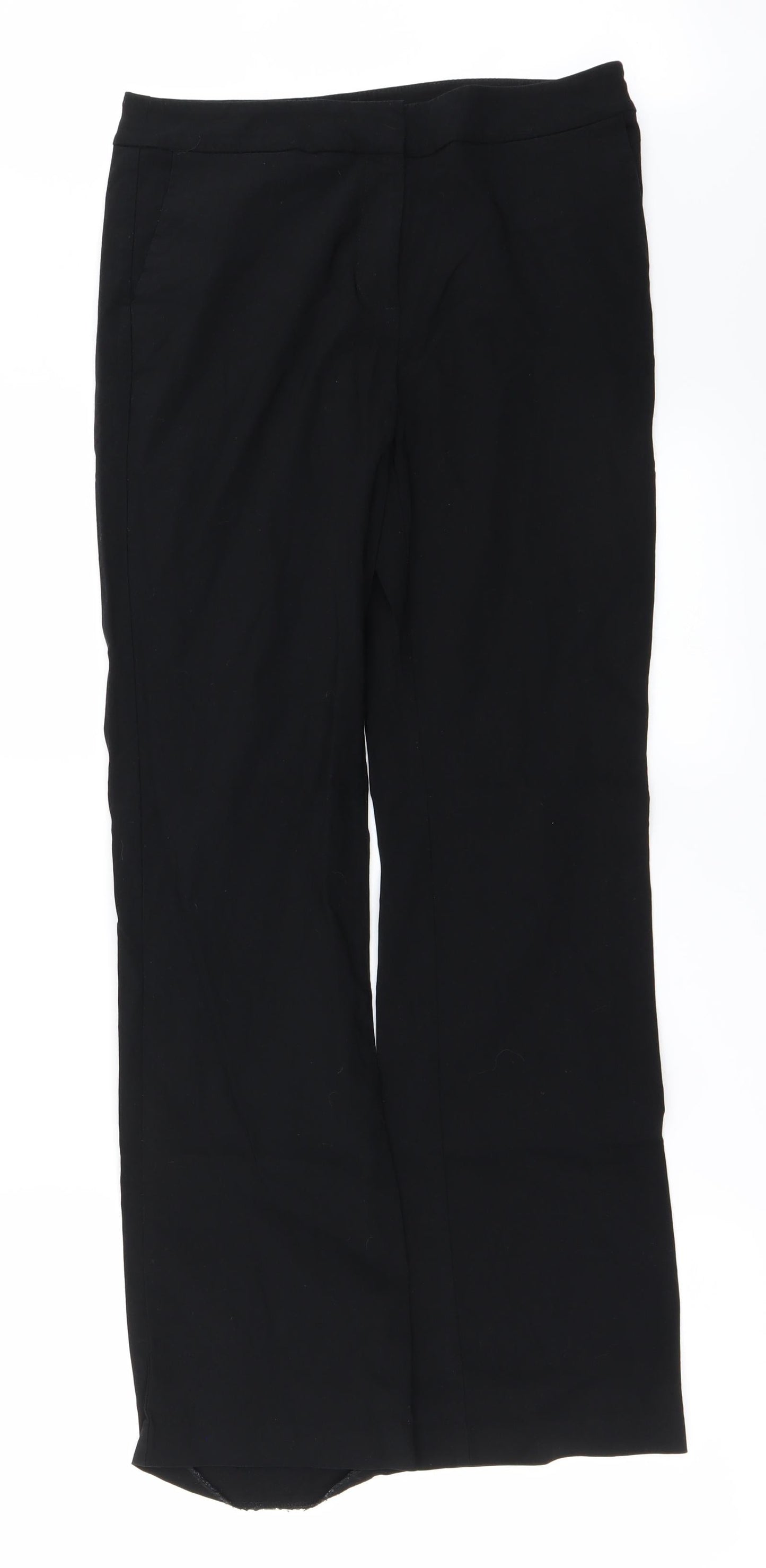 Papaya Womens Black   Trousers  Size 10 L27 in