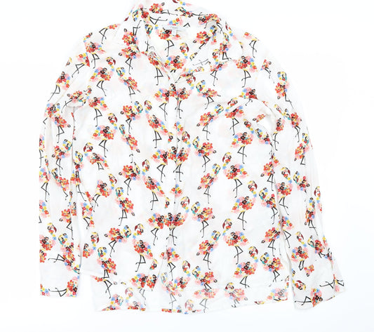 NEXT Womens White   Basic Button-Up Size 10