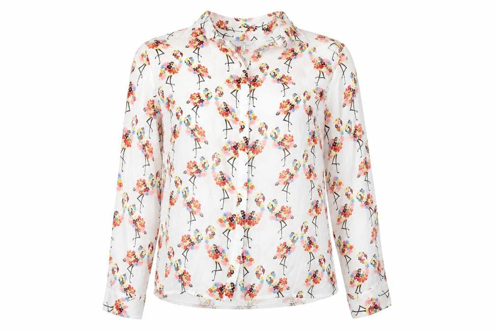NEXT Womens White   Basic Button-Up Size 10