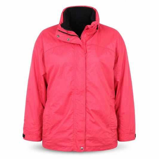 Front view of maier women’s pink jacket, size UK 16