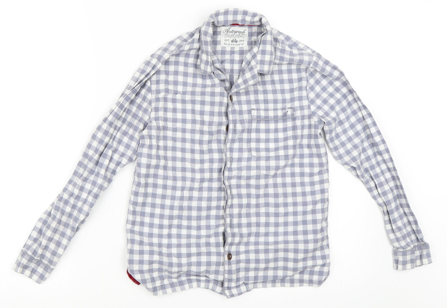 Marks and Spencer Boys Grey   Basic Button-Up Size 9-10 Years