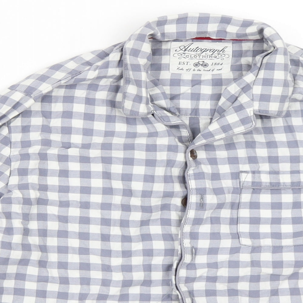 Marks and Spencer Boys Grey   Basic Button-Up Size 9-10 Years