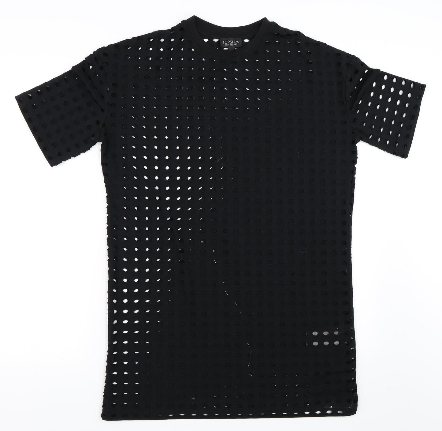 Topshop Womens Black   T-Shirt Dress  Size 6