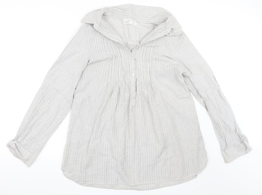 Internationale Womens Silver   Shirt Dress  Size 14