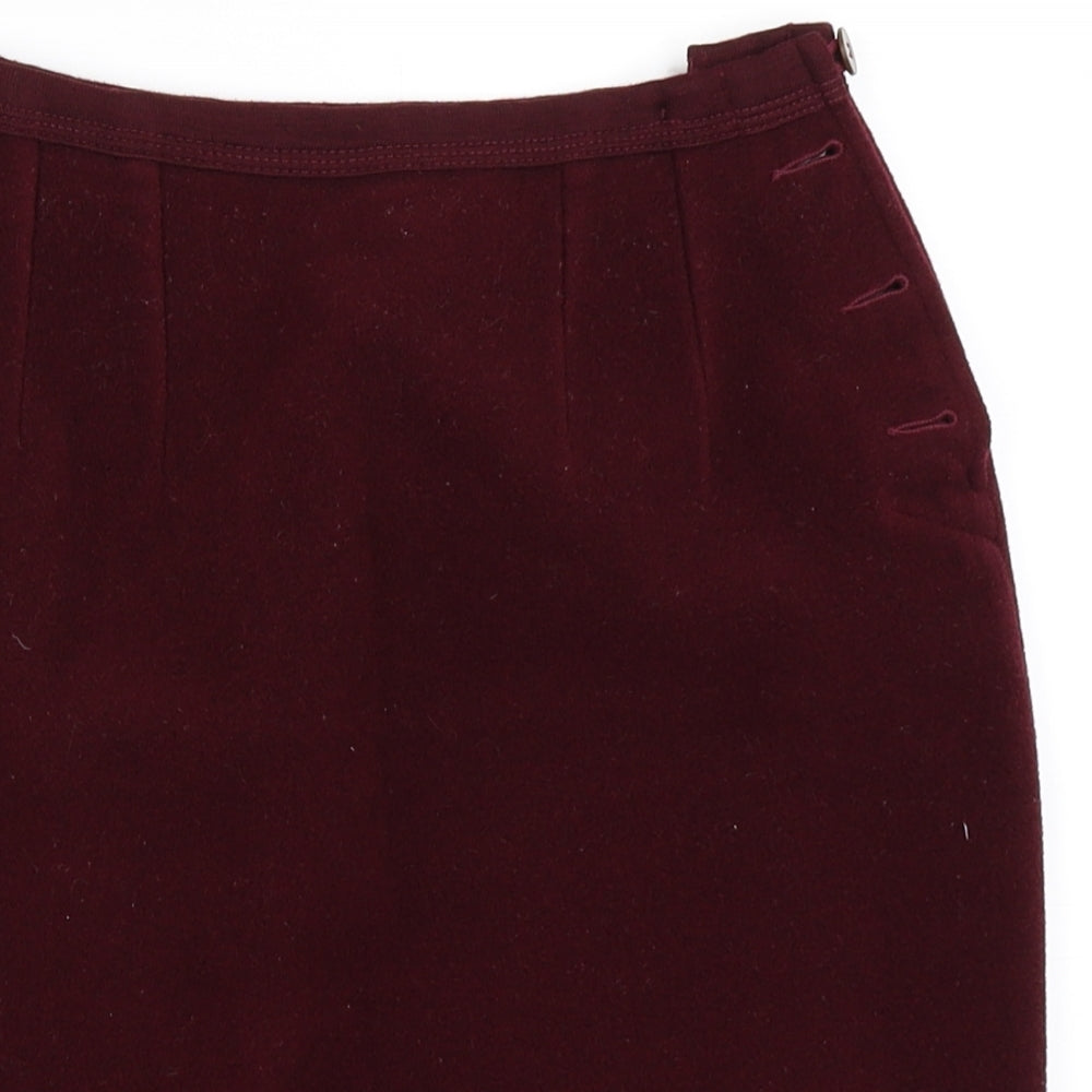 Preworn Womens Red   Mini Skirt Size 36