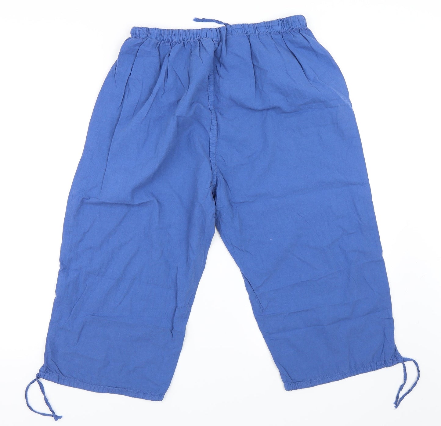Eliane Womens Blue   Cropped Trousers Size XL