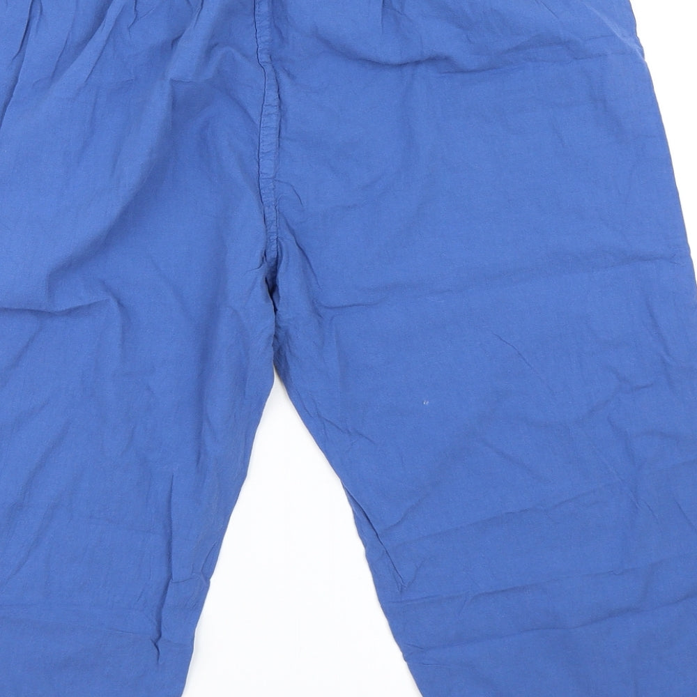 Eliane Womens Blue   Cropped Trousers Size XL