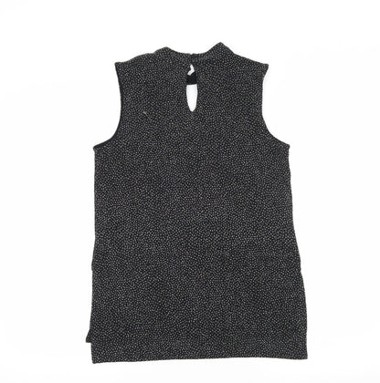 Back view of Oasis women’s silver jersey basic blouse, size S