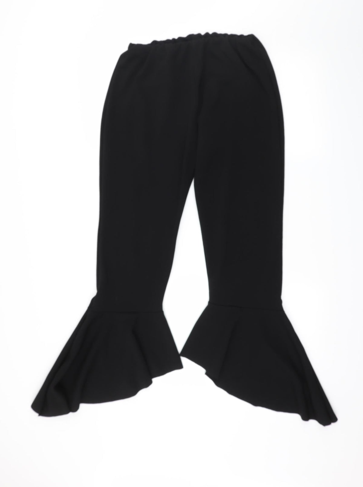 Preworn Womens Black  Jersey Trousers  Size 14 L23 in