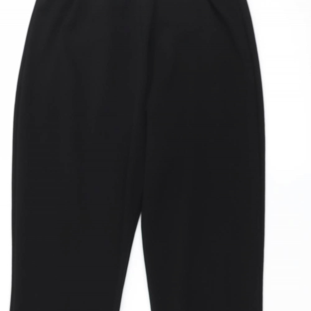 Preworn Womens Black  Jersey Trousers  Size 14 L23 in