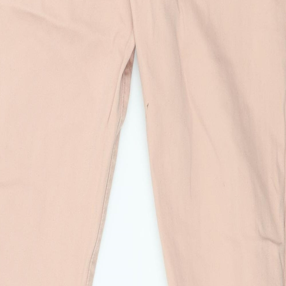 Denim & Co. Womens Pink  Denim Skinny Jeans Size 8 L27 in