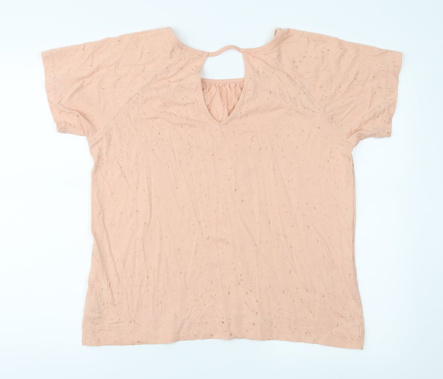 NEXT Womens Pink Polka Dot Jersey Basic Blouse Size 12