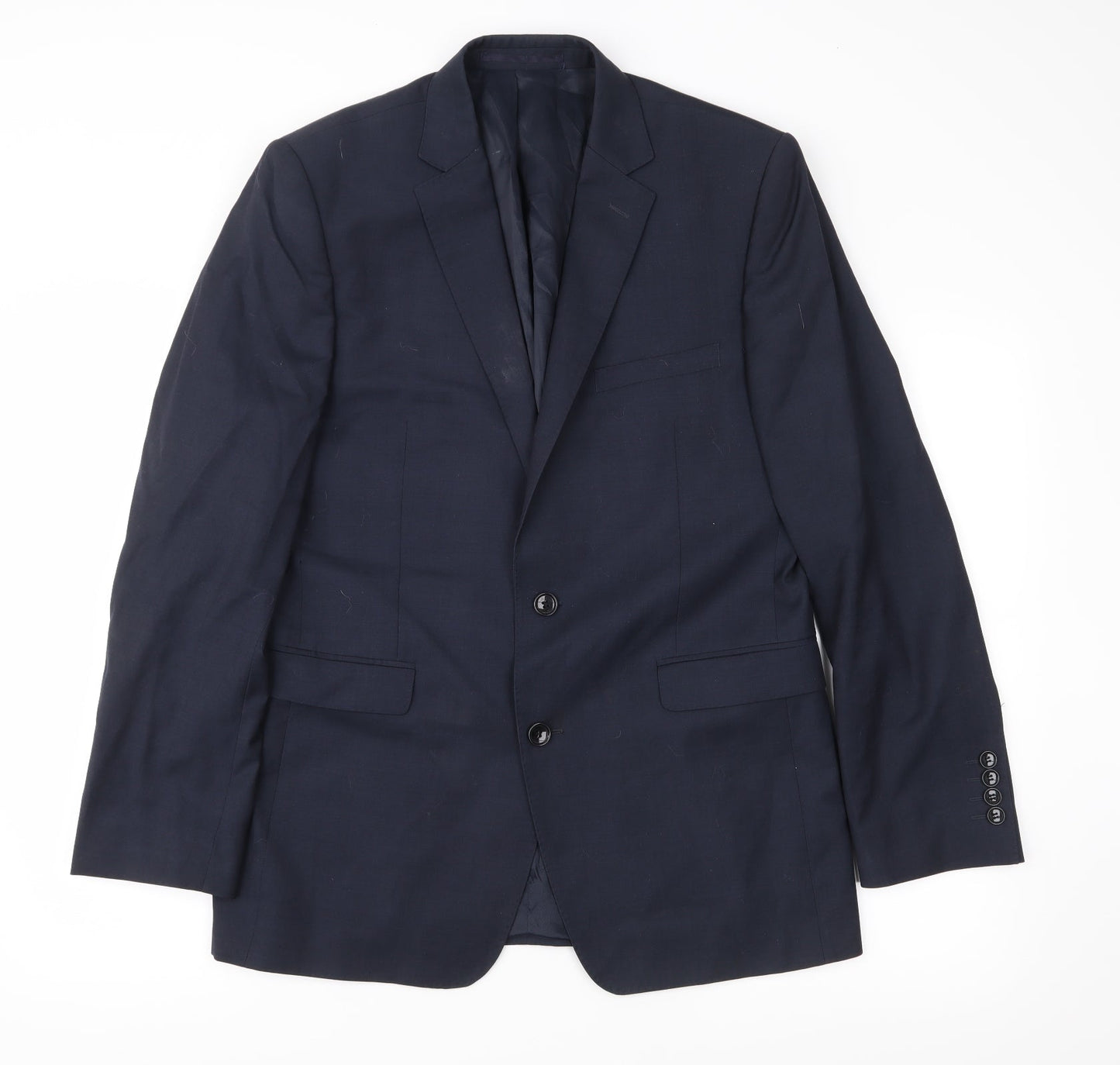 Preworn Mens Blue   Jacket Suit Jacket Size 40