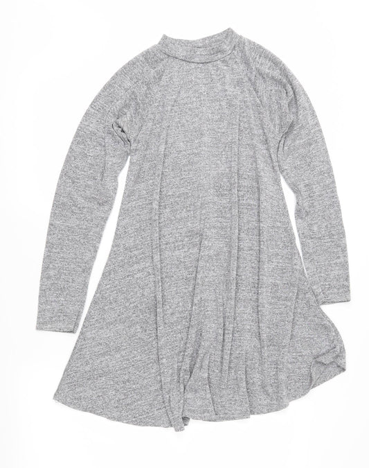 Bonnie & Clyde Womens Grey  Jersey Fit & Flare  Size 10