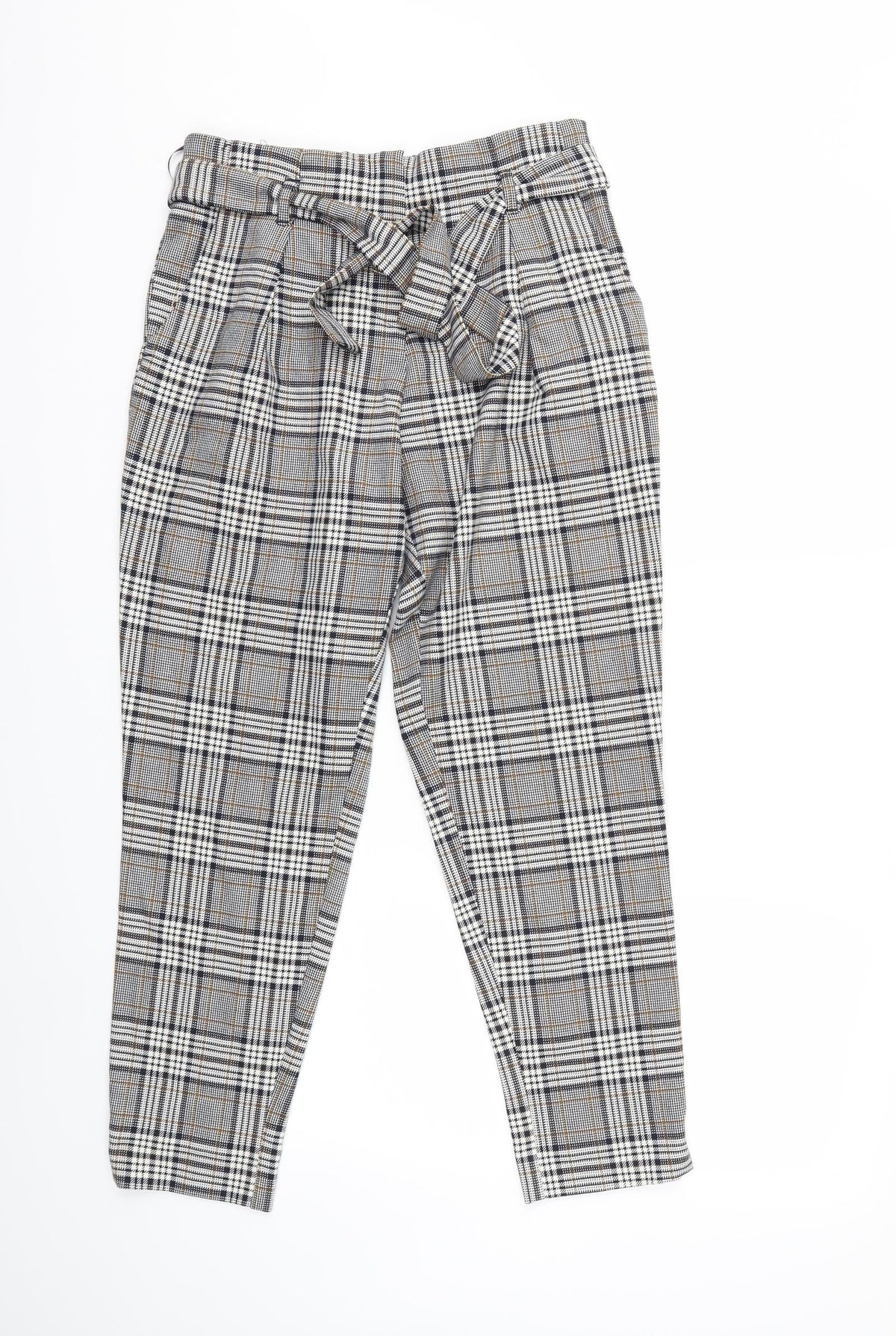 RIVER IS Womens Grey Check  Trousers  Size 10 L25 in