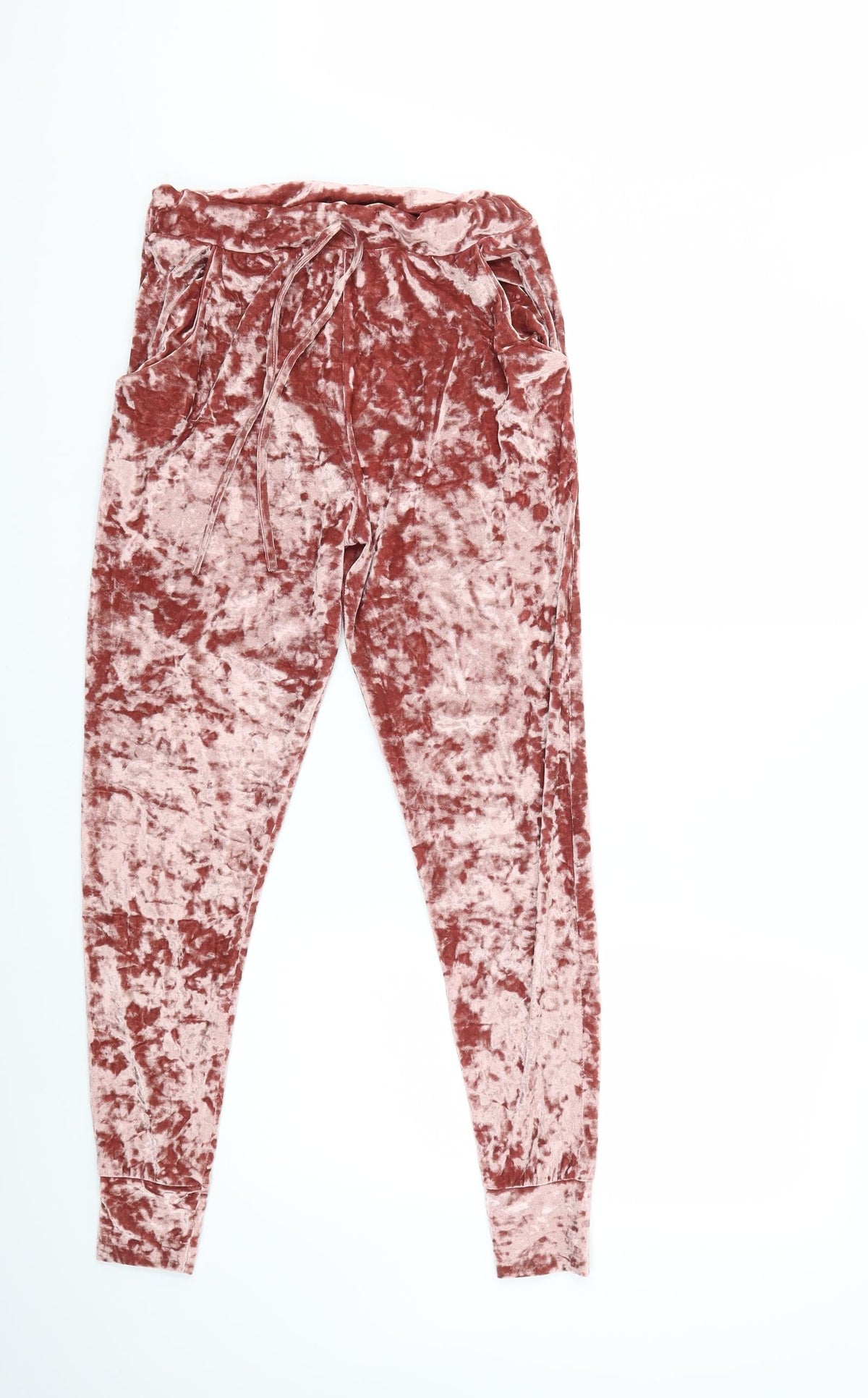 Preworn Womens Pink  Velour Sweatpants Trousers Size 30 in L27 in