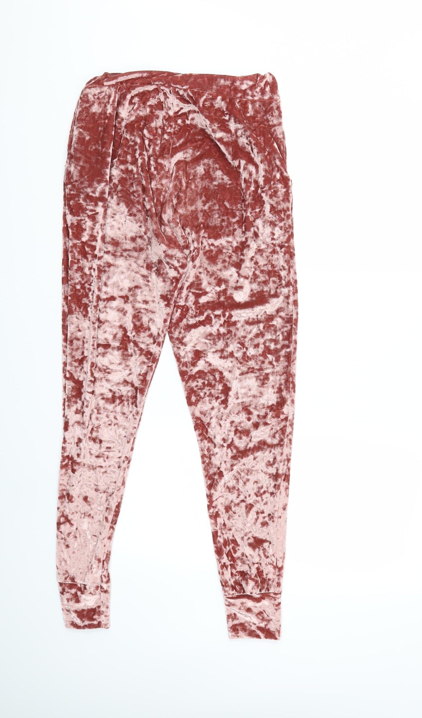 Preworn Womens Pink  Velour Sweatpants Trousers Size 30 in L27 in