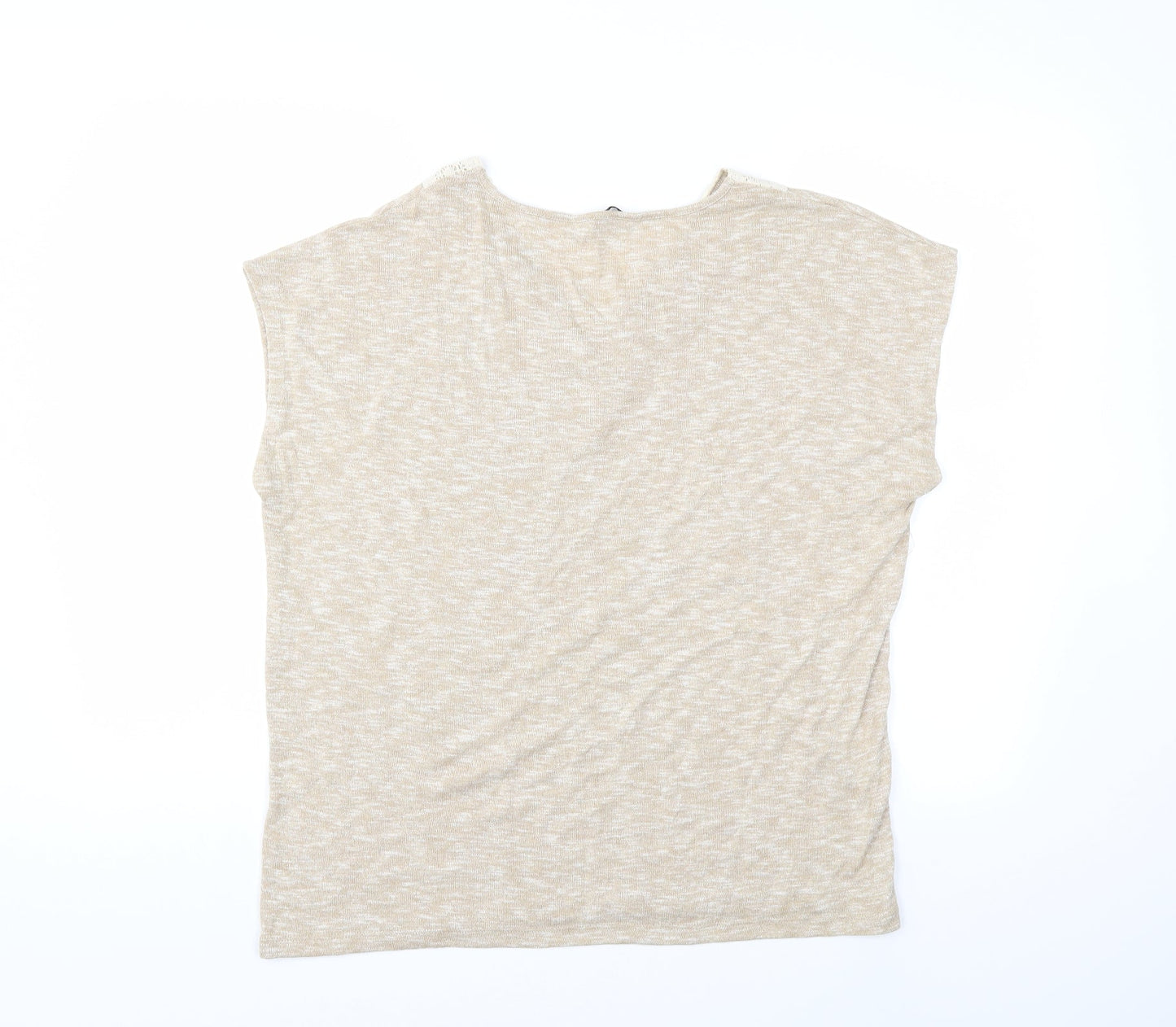 TU Womens Beige  Knit Pullover Jumper Size 16
