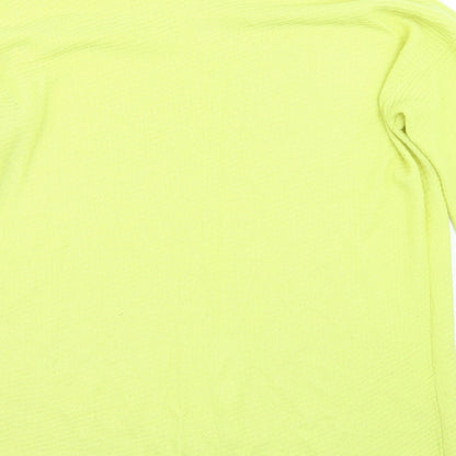 Brand and care label for Tu women’s gold jumper, size UK 14