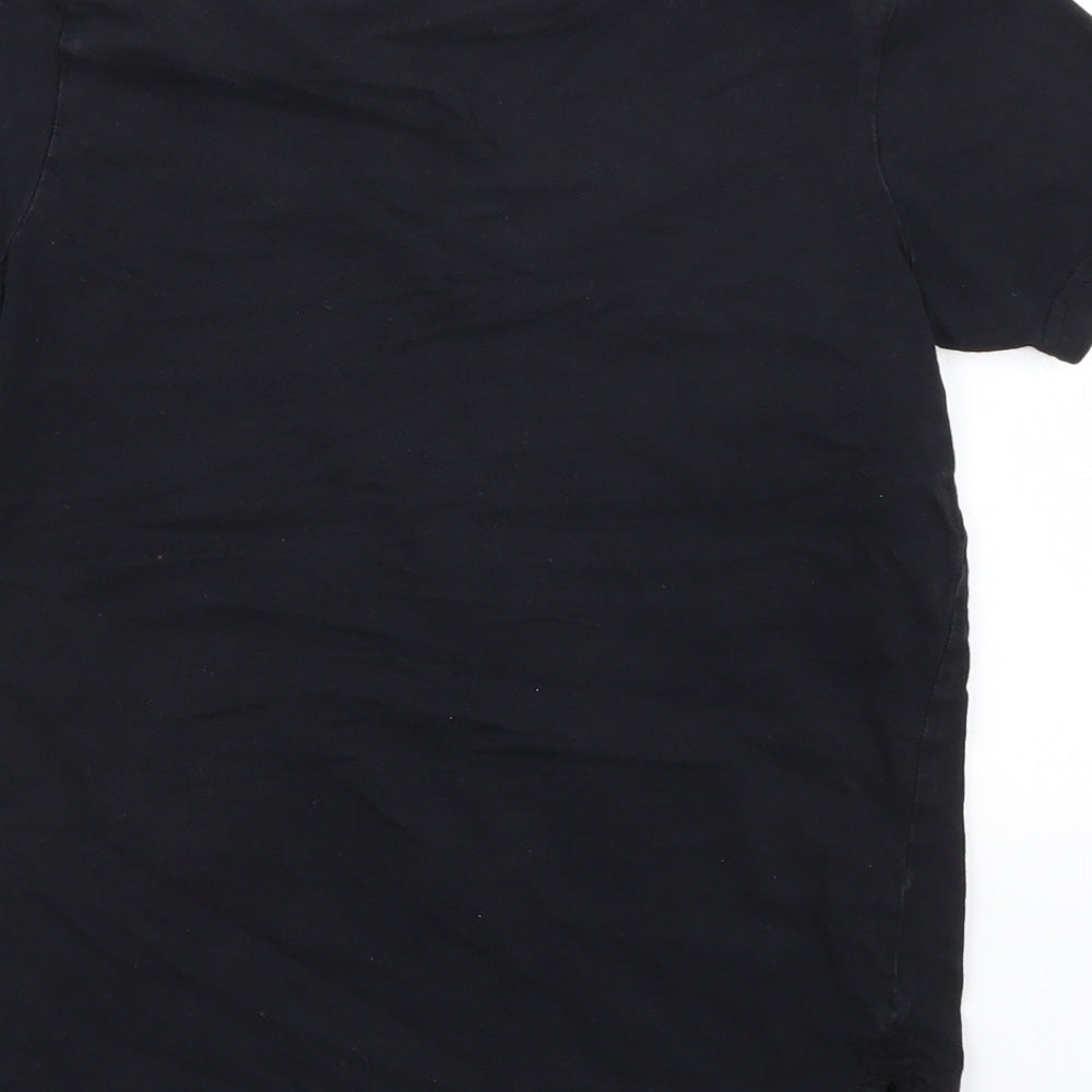 George Boys Black   Basic T-Shirt Size 10-11 Years