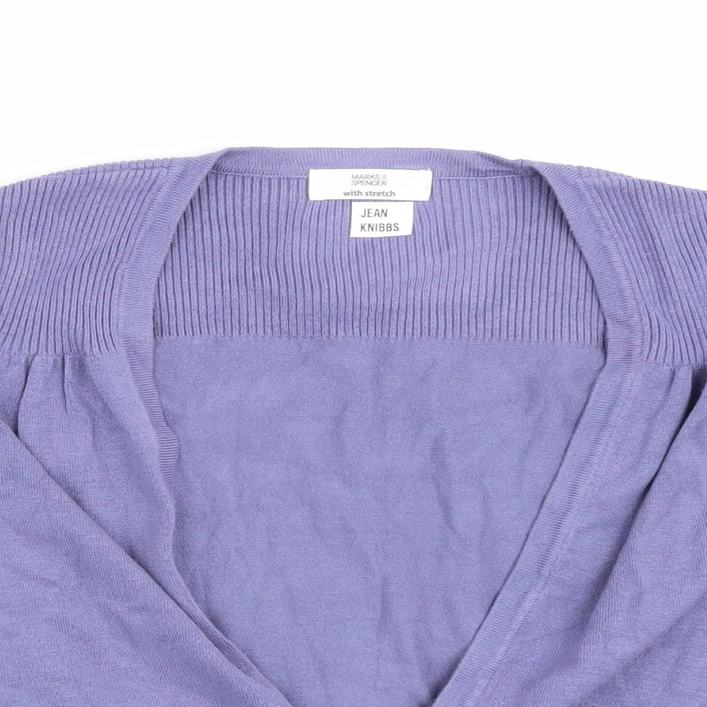Marks and Spencer Womens Purple   Pullover Jumper Size 14
