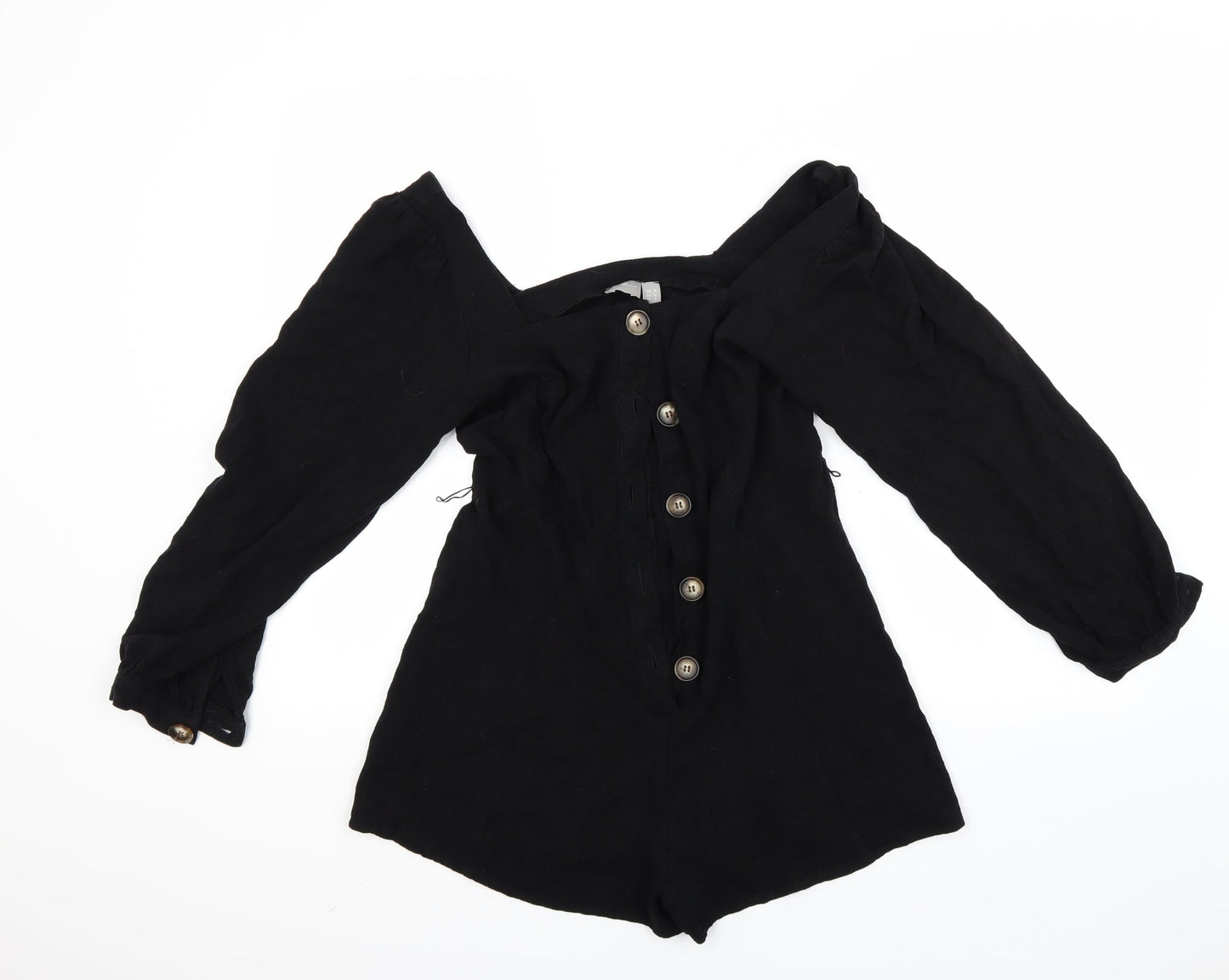 ASOS Womens Black   Basic Button-Up Size 8