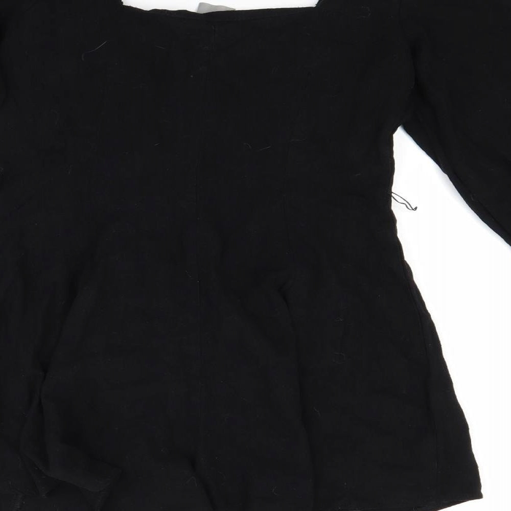 ASOS Womens Black   Basic Button-Up Size 8