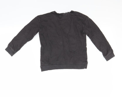 Back view of George girls’ brown pullover sweatshirt, size 5-6, years - dance