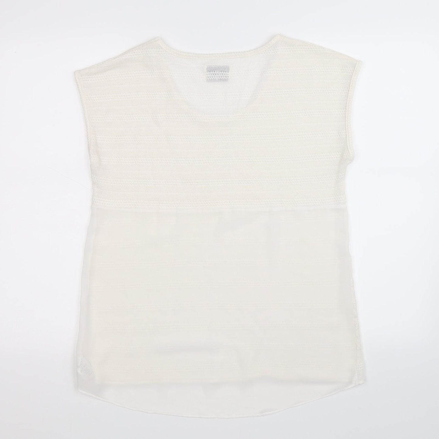 NEXT Womens White  Knit Basic Tank Size 12