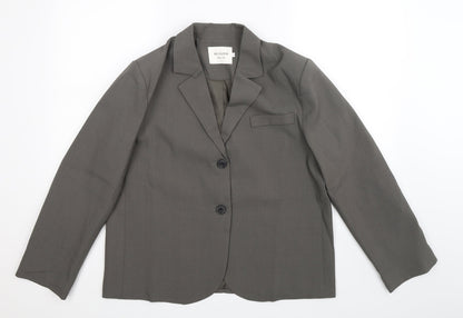 Additional front view of Du Cloud women’s grey jacket suit jacket, size L