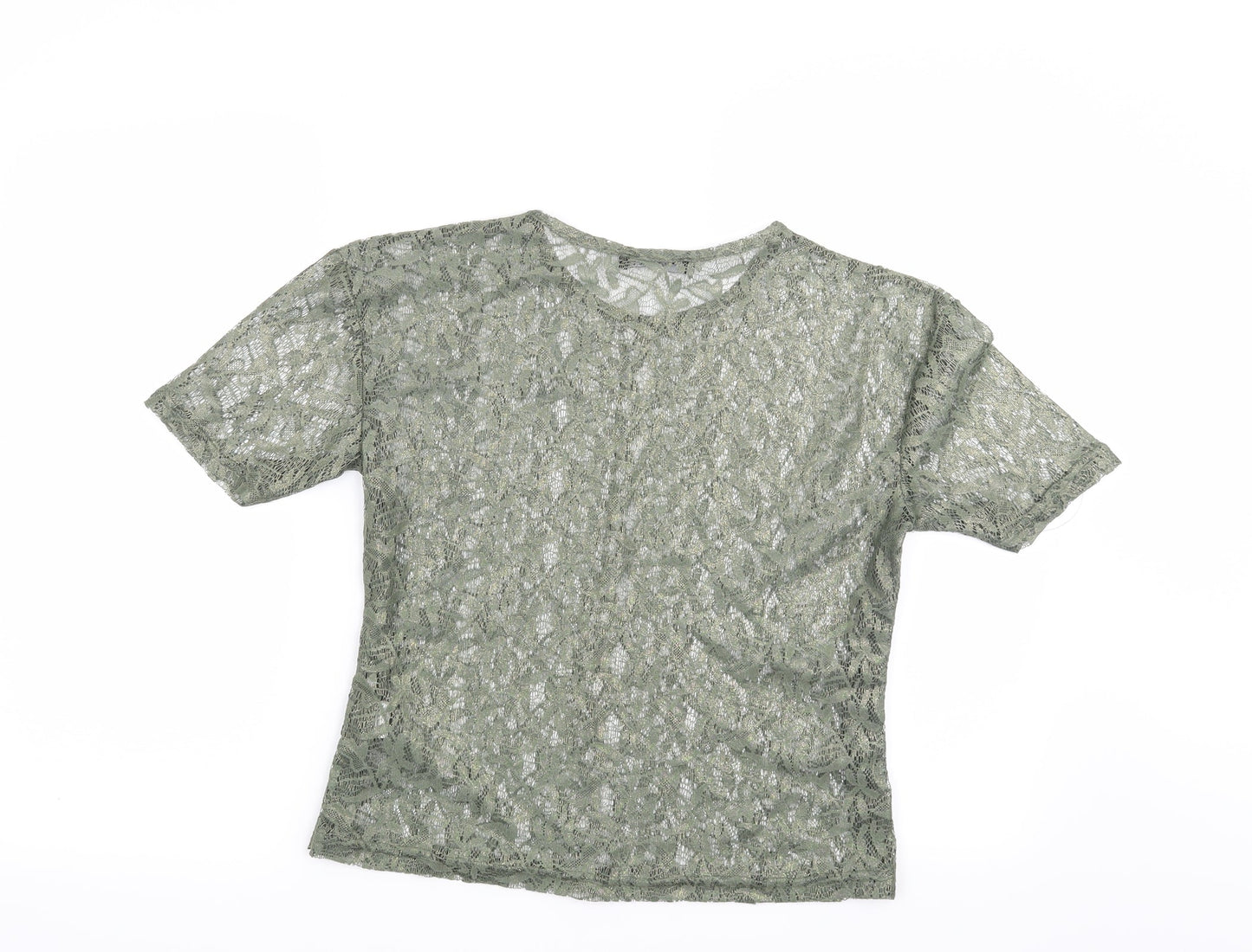 Atmosphere Womens Green Floral  Basic Blouse Size 8