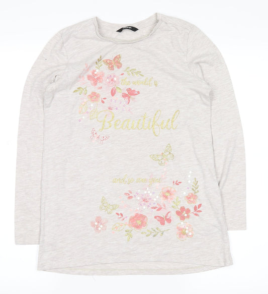 George Girls White   Basic Casual Size 11-12 Years  - the world is beautiful