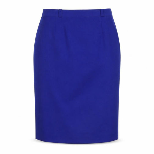 Front view of Gerry Weber women’s blue straight & pencil skirt, size UK 40