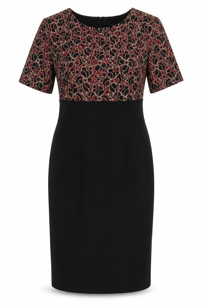 Collection london Womens Black Floral  Shirt Dress  Size 8