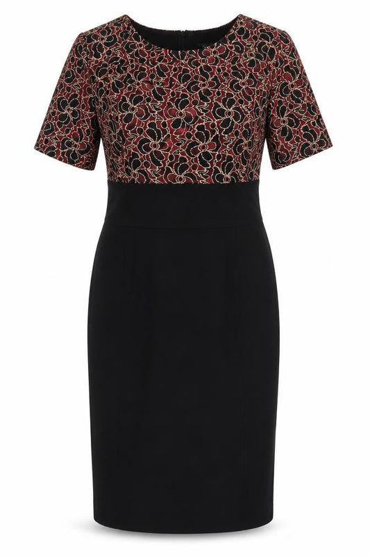 Collection london Womens Black Floral  Shirt Dress  Size 8