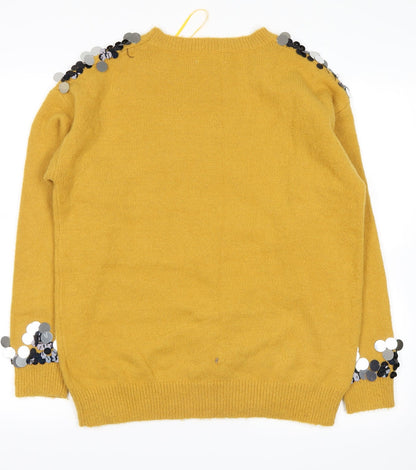 Back view of Blue Vanilla women’s yellow jumper, size S