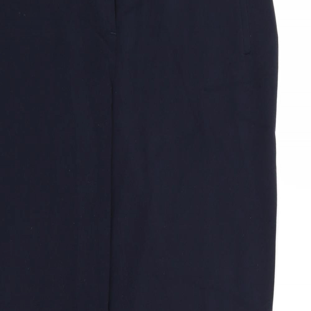 Marks and Spencer Womens Blue  Rayon Dress Pants Trousers Size 12 L28 in