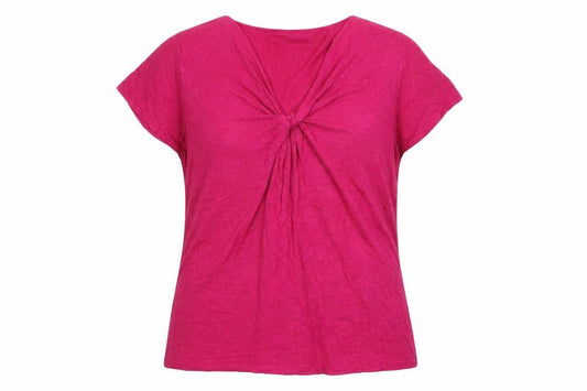 Front view of Tu women’s pink wrap jumper, size UK 18